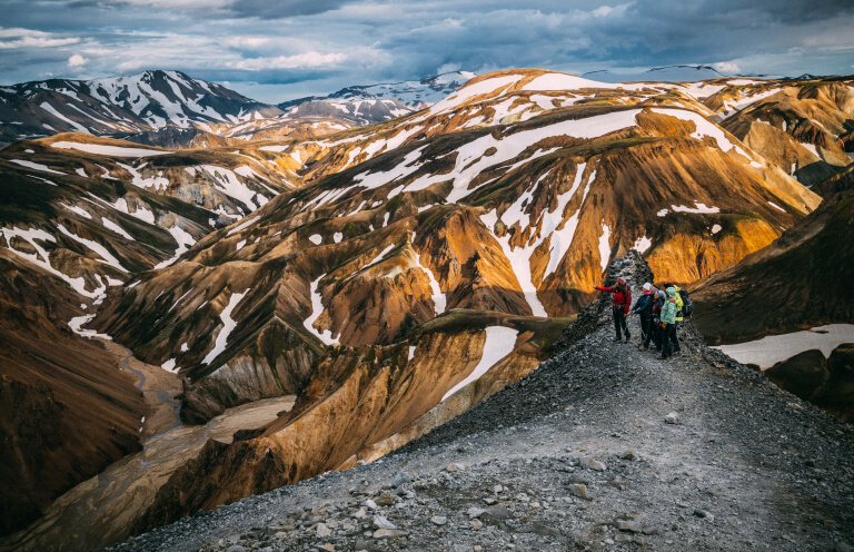 Landmannalaugar is one of the most renowned geothermal valleys in Iceland due to its colorful mountains.