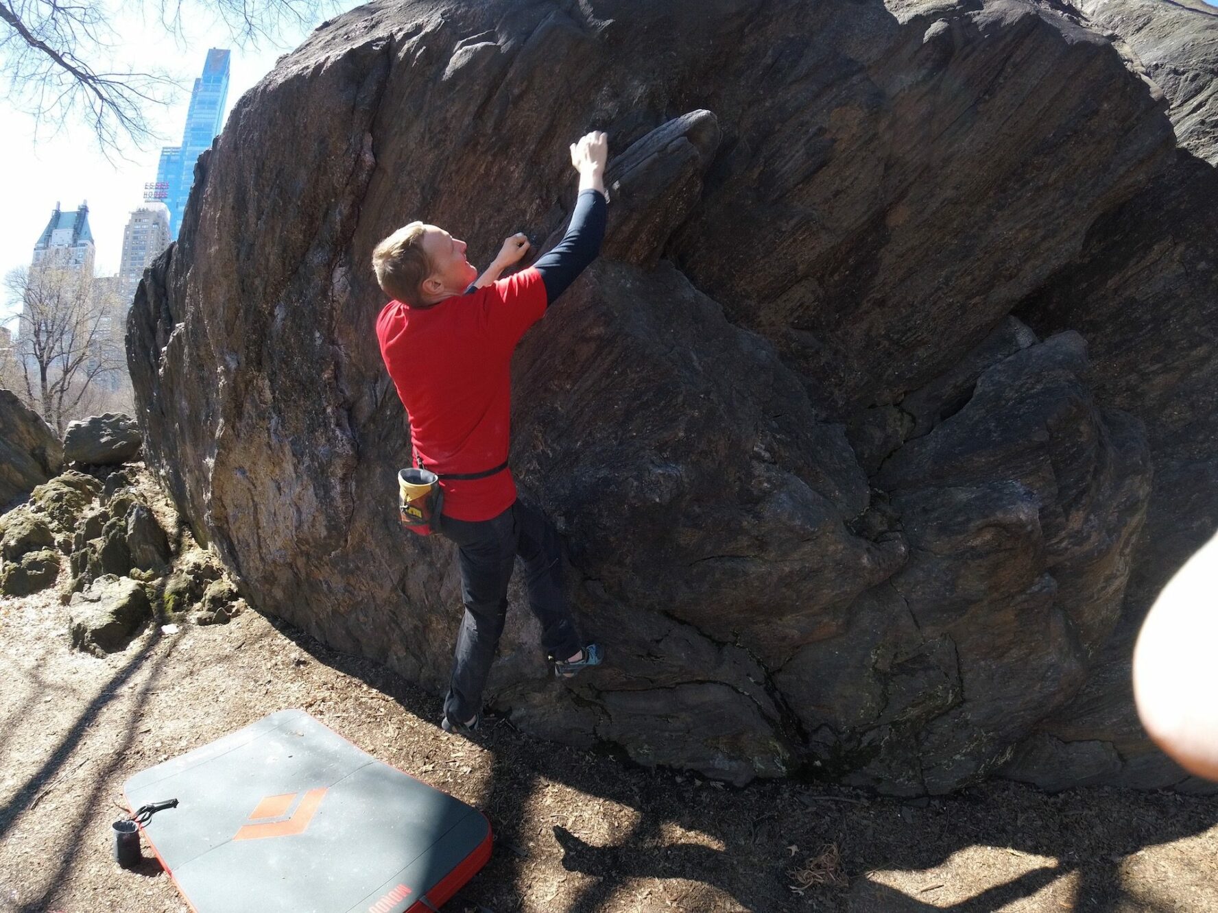 Central Park bouldering