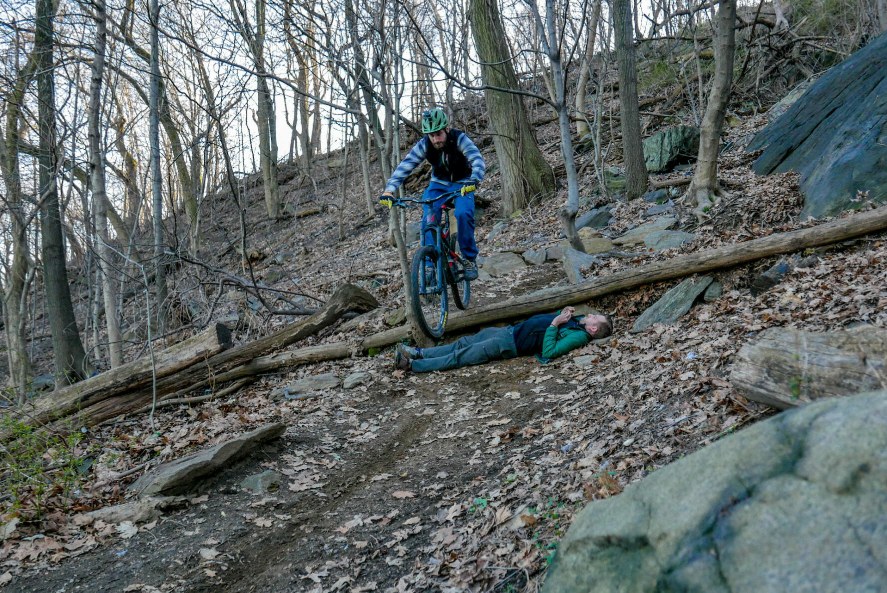 Mountain biking in Highbridge Park