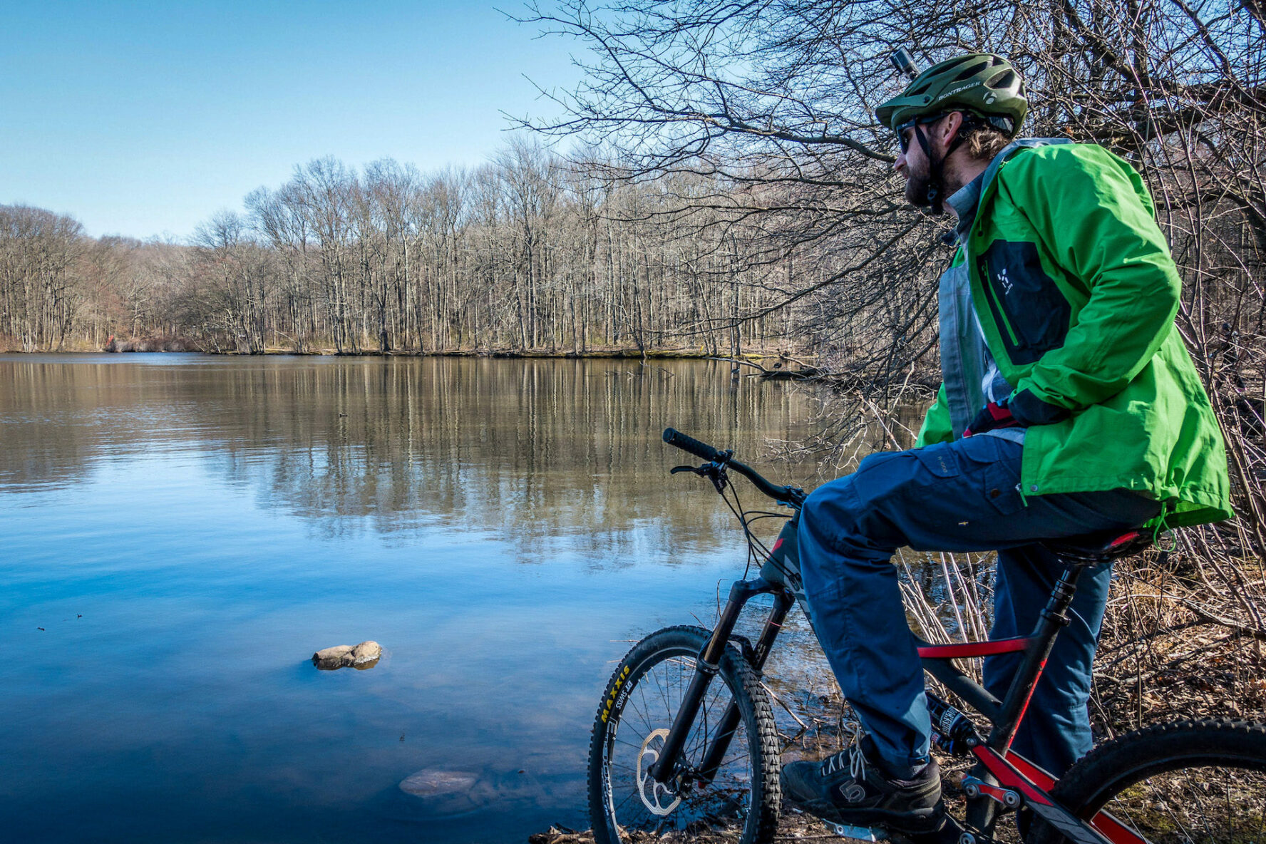 Mountain biking in Wolfe’s Pond Park