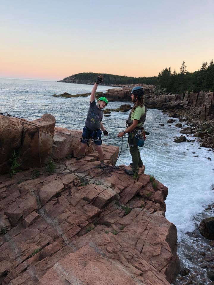 Climbing tour on Acadia cliffs, Maine