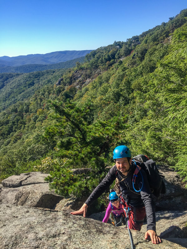 wintergreen rock climbing day