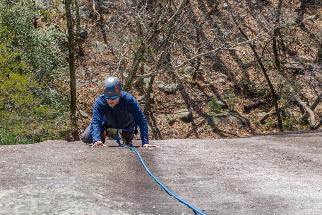 rock climbing at stone mountain