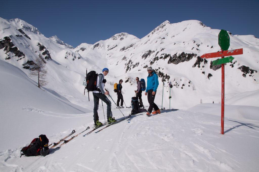 freeride backcountry skiing sella nevea