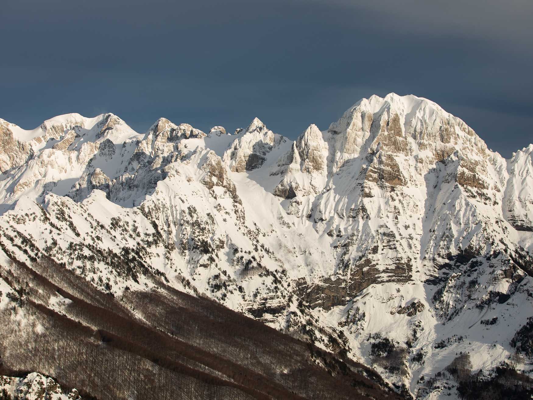 backcountry skiing albanian alps