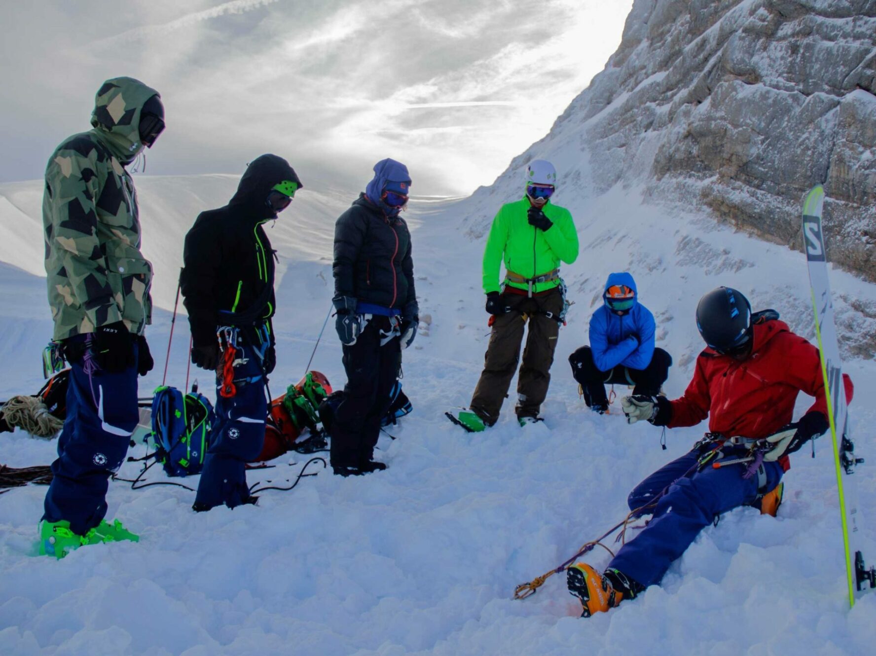 backcountry skiing albanian alps