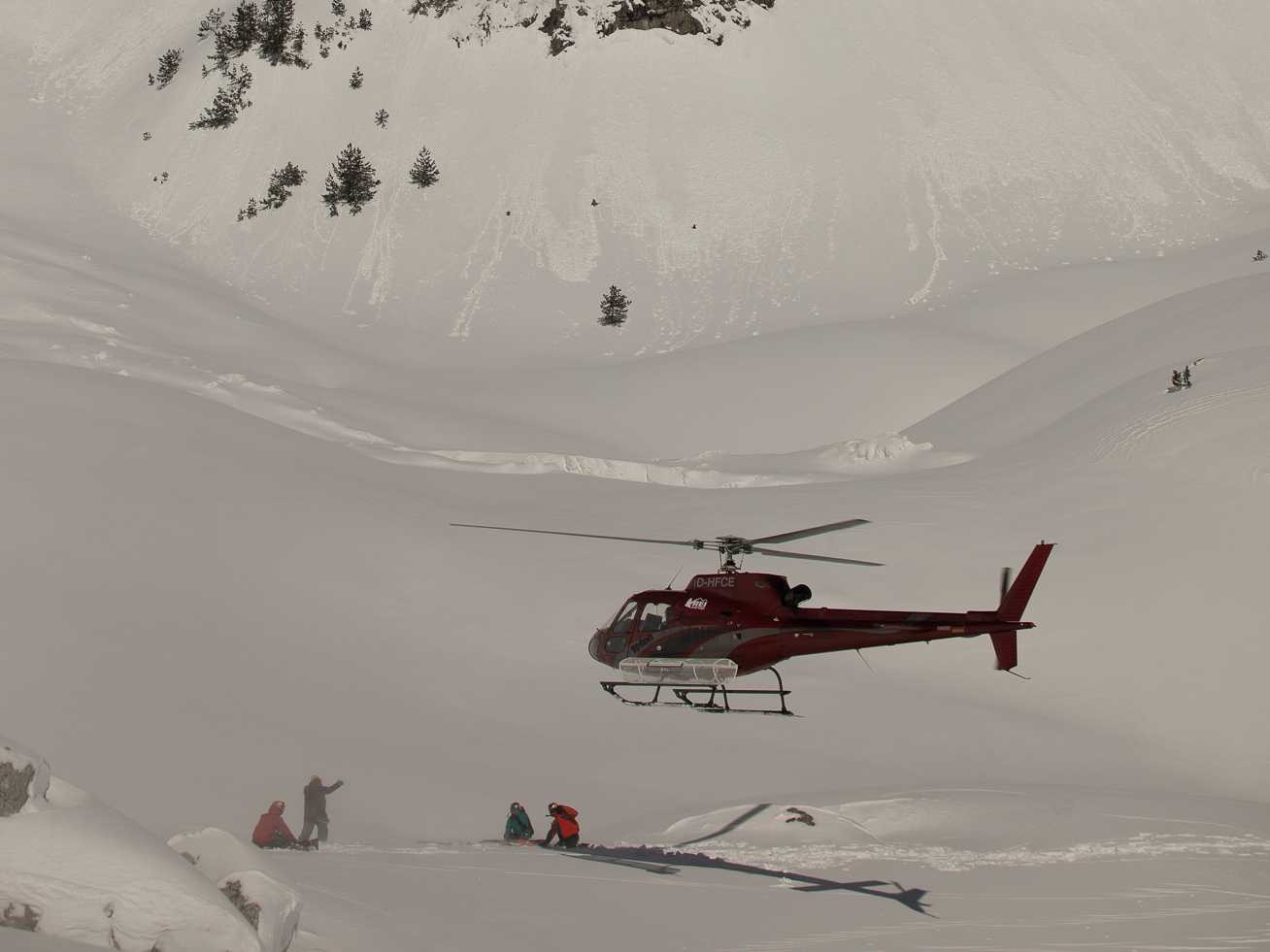 heliskiing albanian alps
