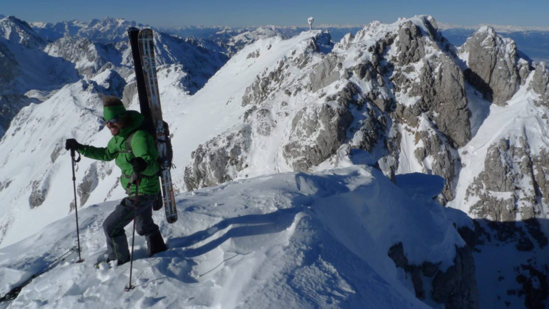 backcountry skiing tour