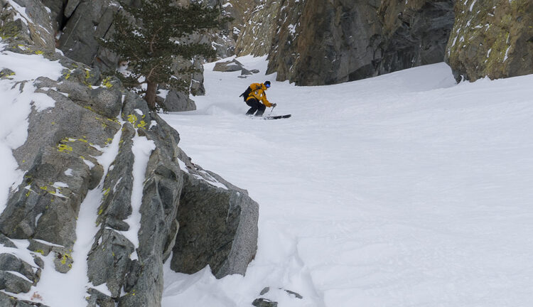 backcountry skiing at june mountain
