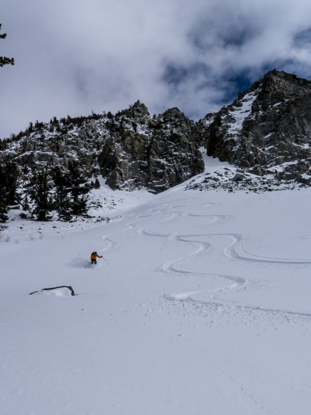 backcountry skiing at june mountain