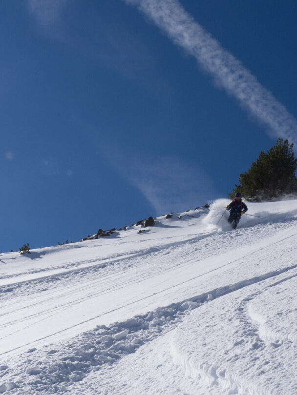 backcountry skiing at june mountain