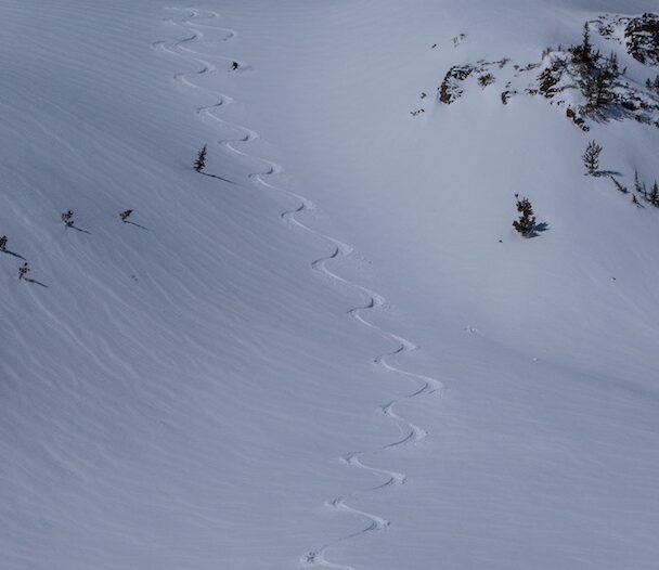 Winter alpine landscape