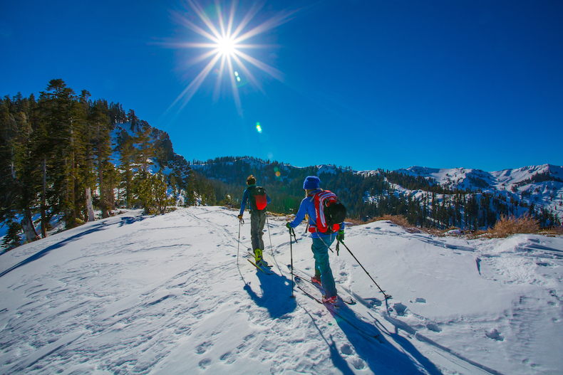 backcountry skiing in lake tahoe