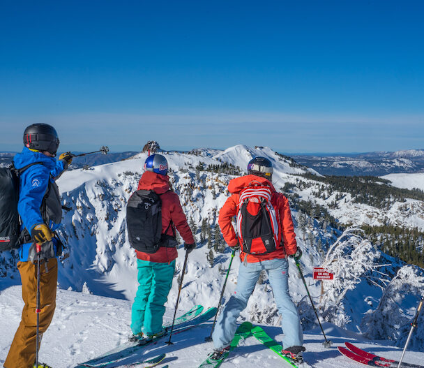 Winter alpine landscape
