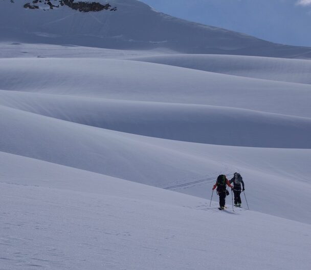 Winter alpine landscape