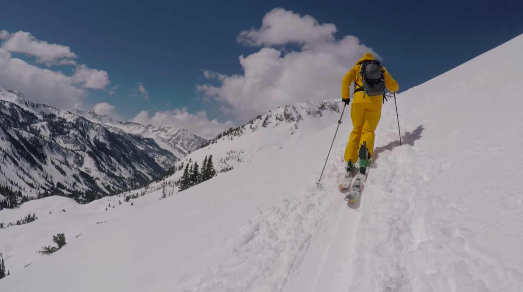 Backcountry skiing Alta, Utah
