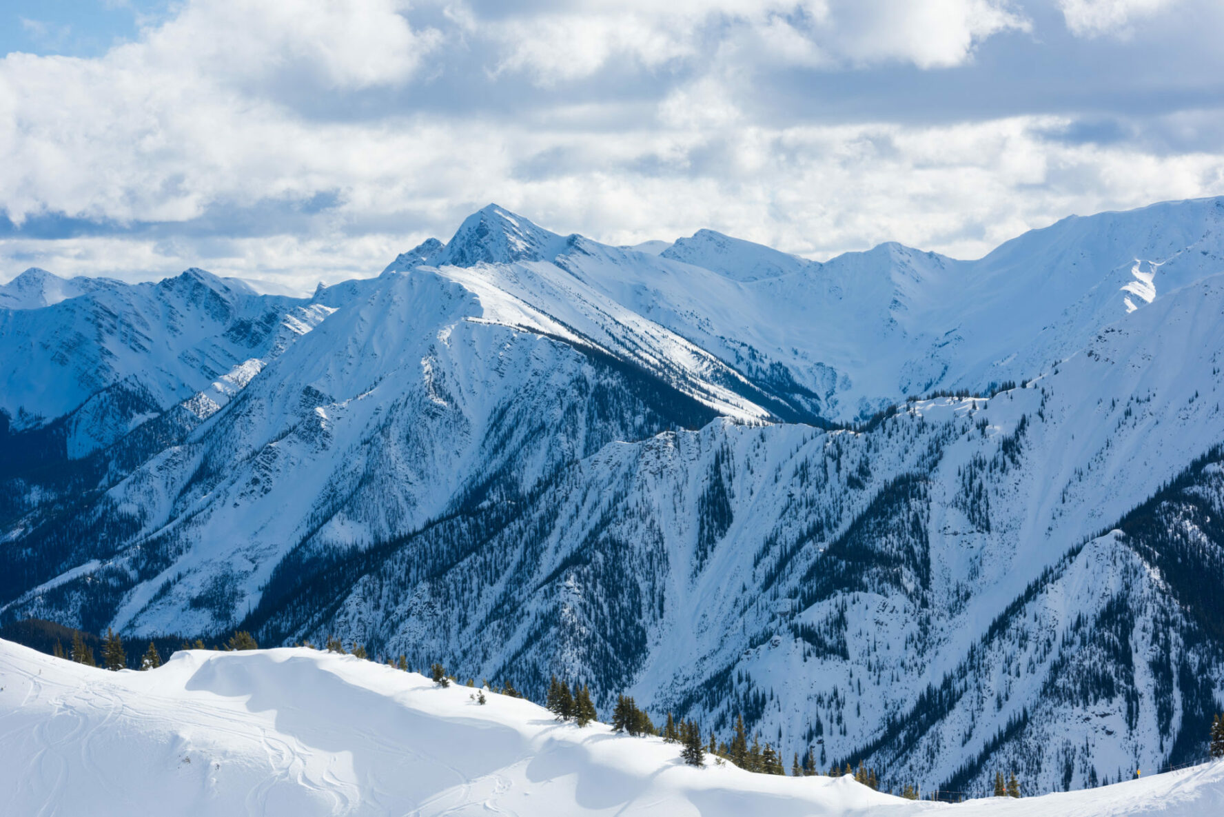 Beautiful skiing terrain