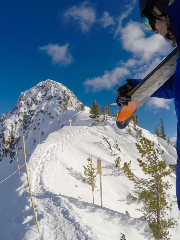 Getting ready to shred some backcountry powder