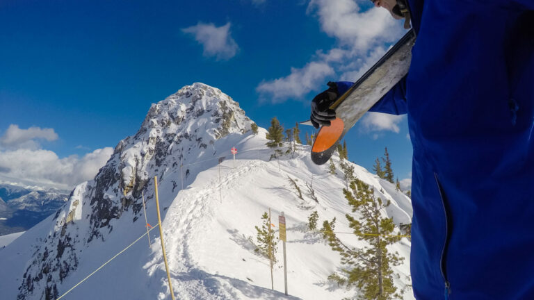 Getting ready to shred some backcountry powder