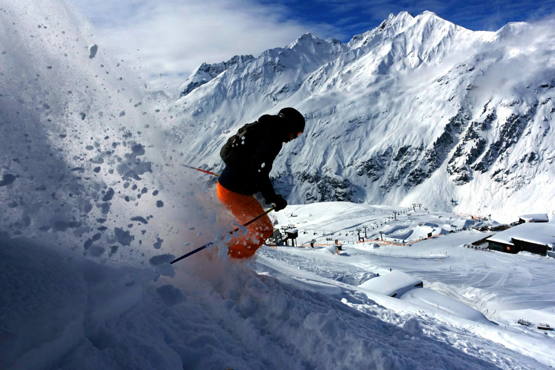 Backcountry skiing in St. Anton