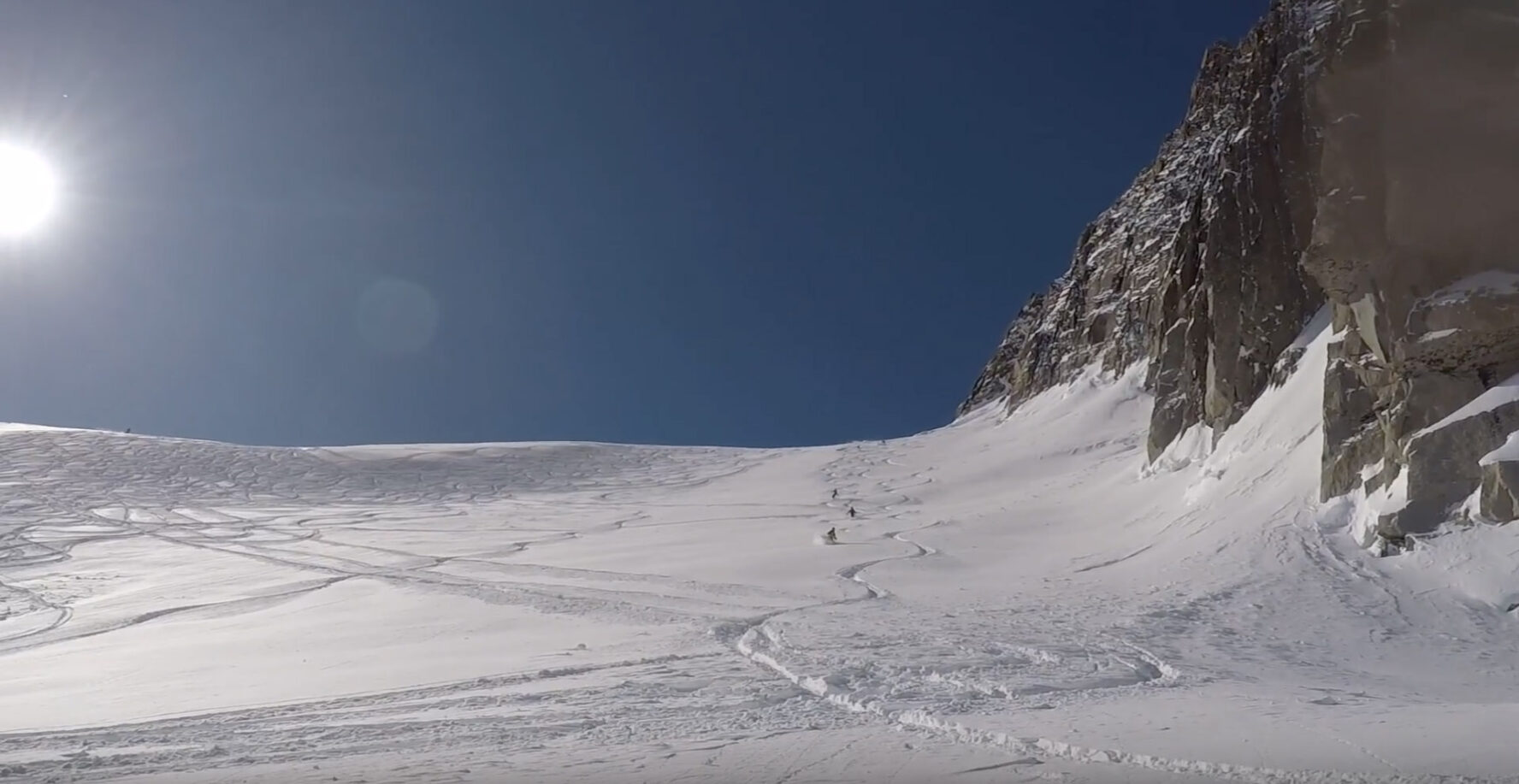 Shredding pow in Courmayeur