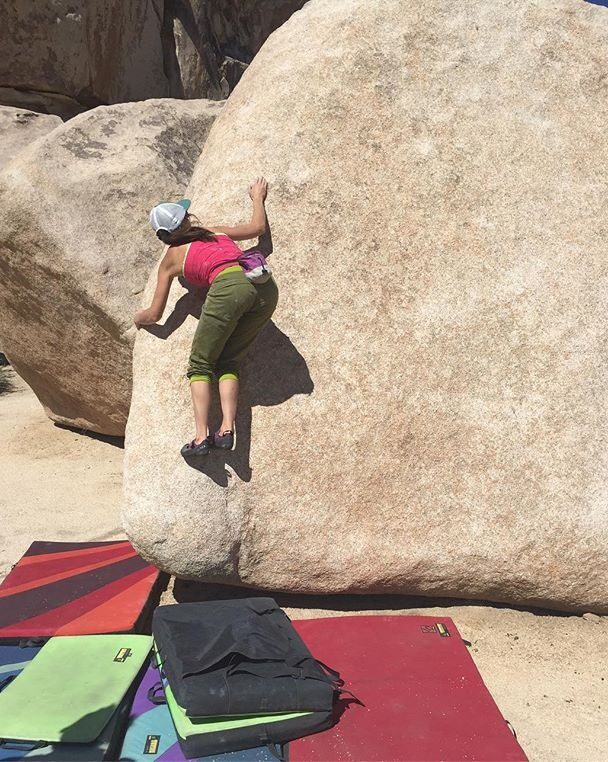 Joshua Tree rock climbing