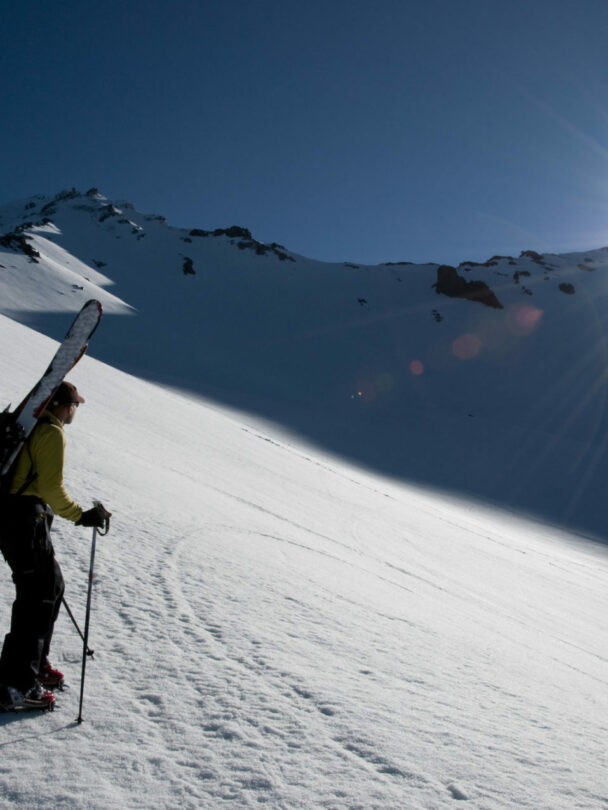 Backcountry Skiing Mount Shasta with a Guide