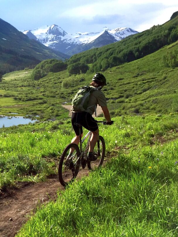Biking in crested butte
