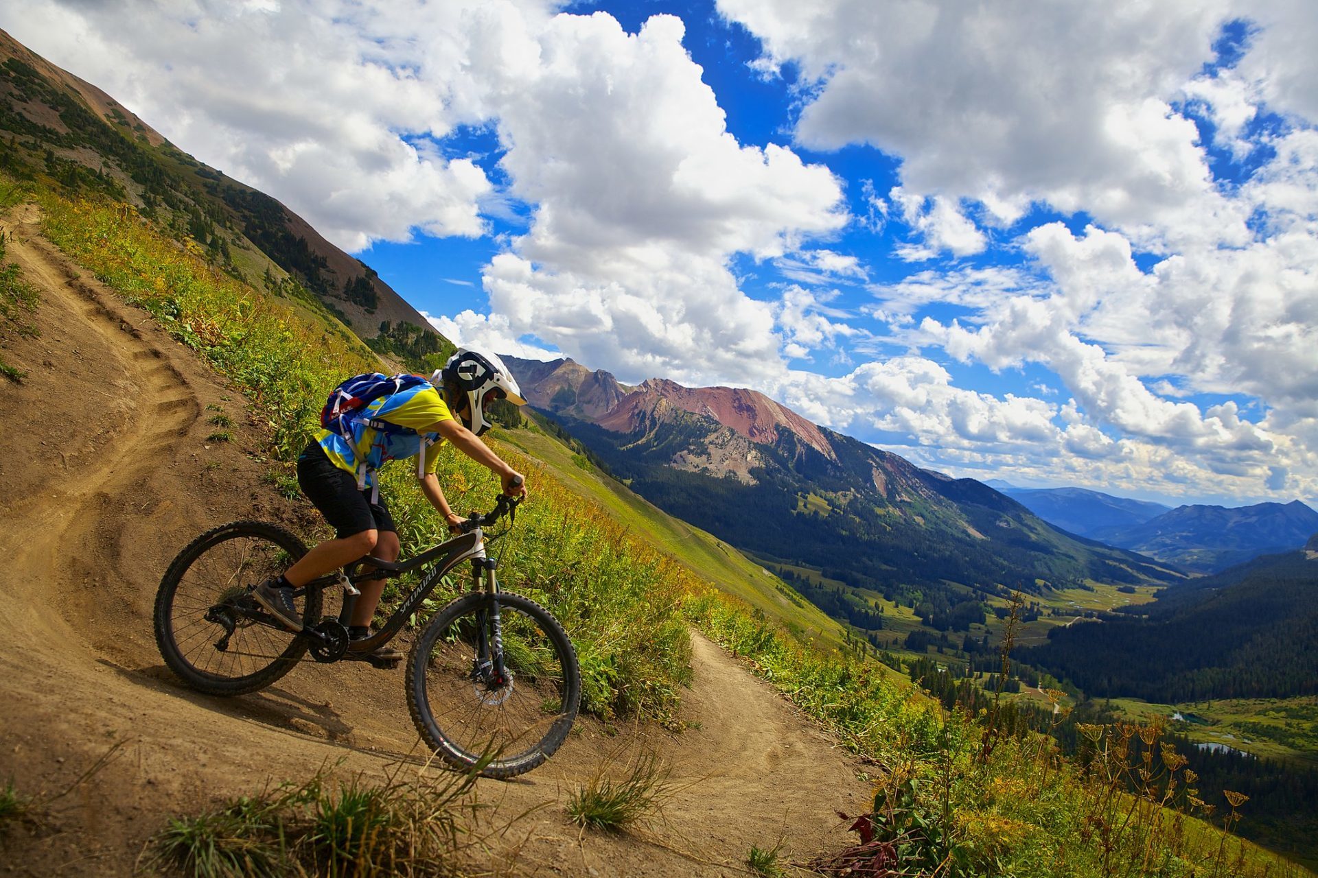 Biking in crested butte