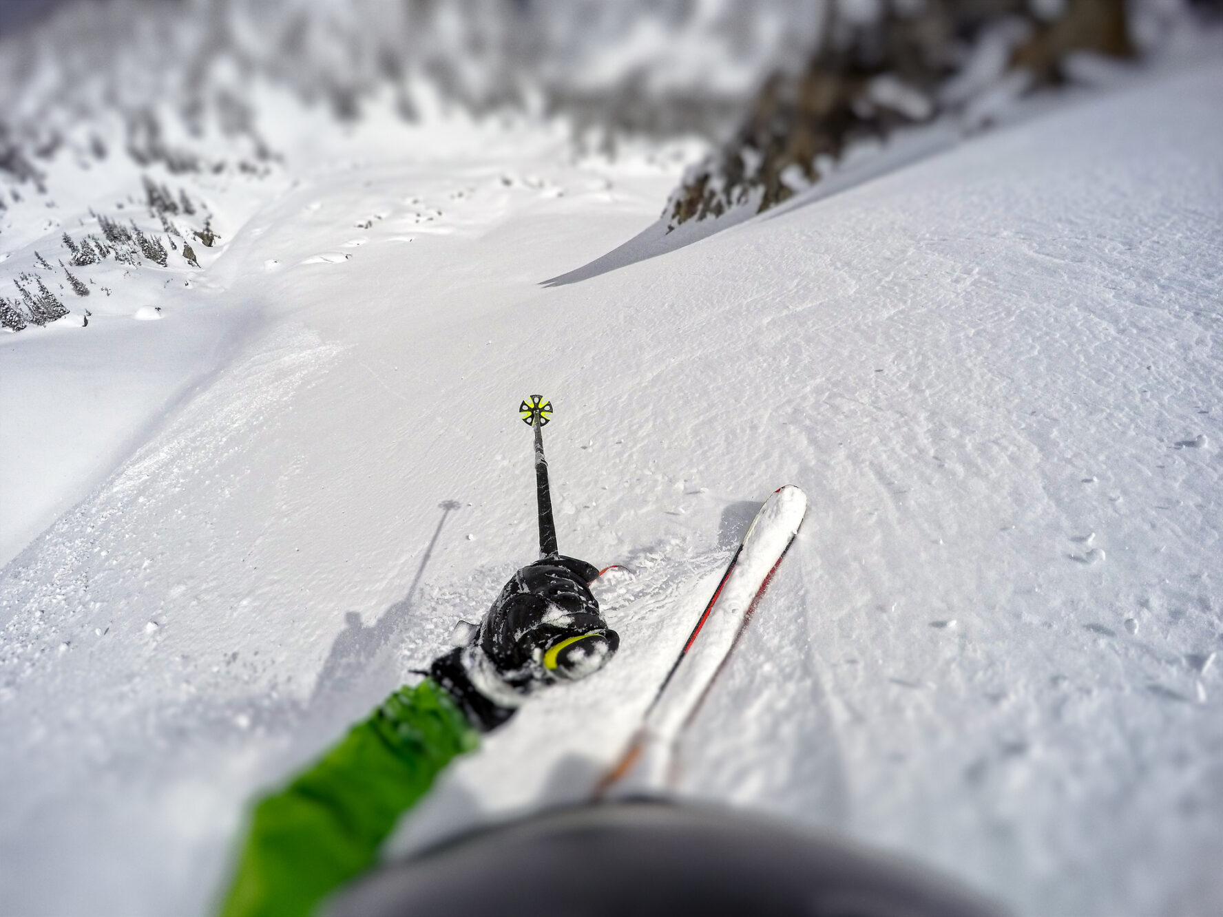 Downing a slope in Crested Butte’s fantastic backcountry terrain.