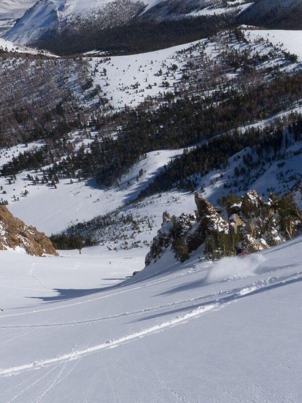 backcountry skiing at june mountain