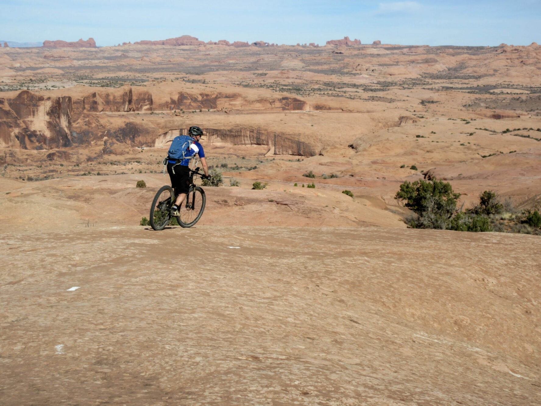 Slickrock mountain biking trail