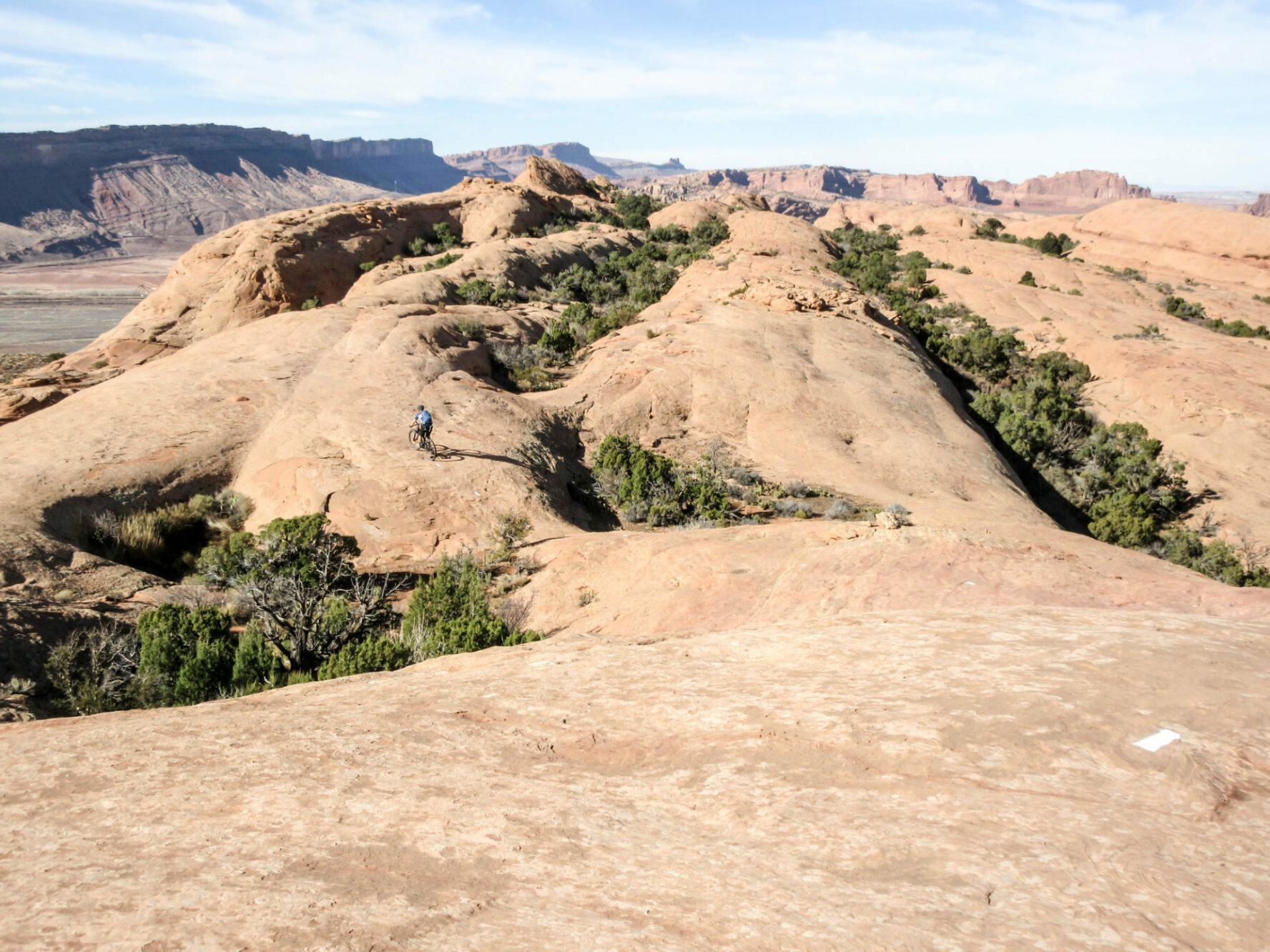 Slickrock mountain biking