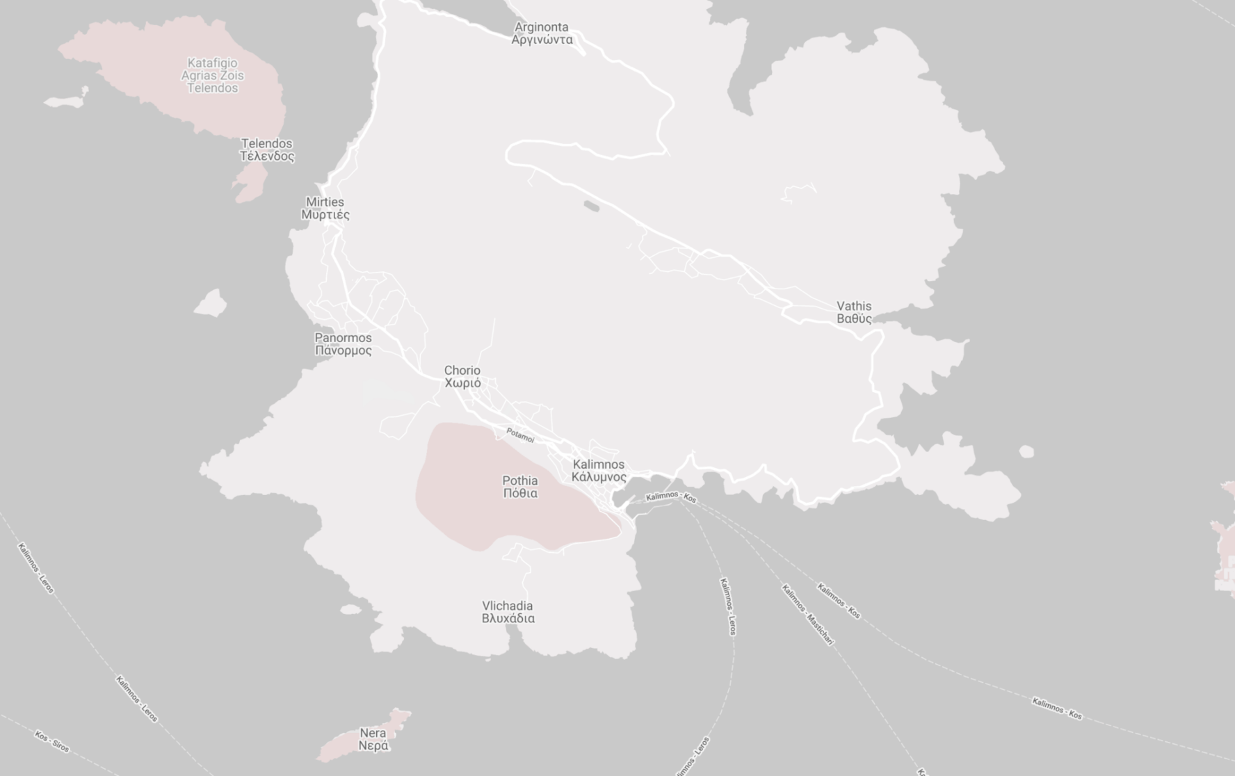 Map of Kalymnos