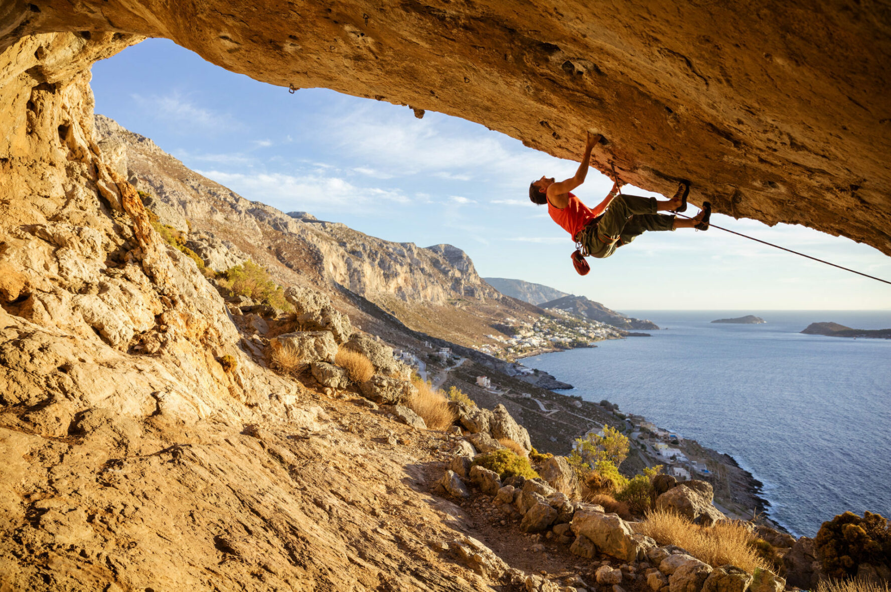 Kalymnos rock climbing