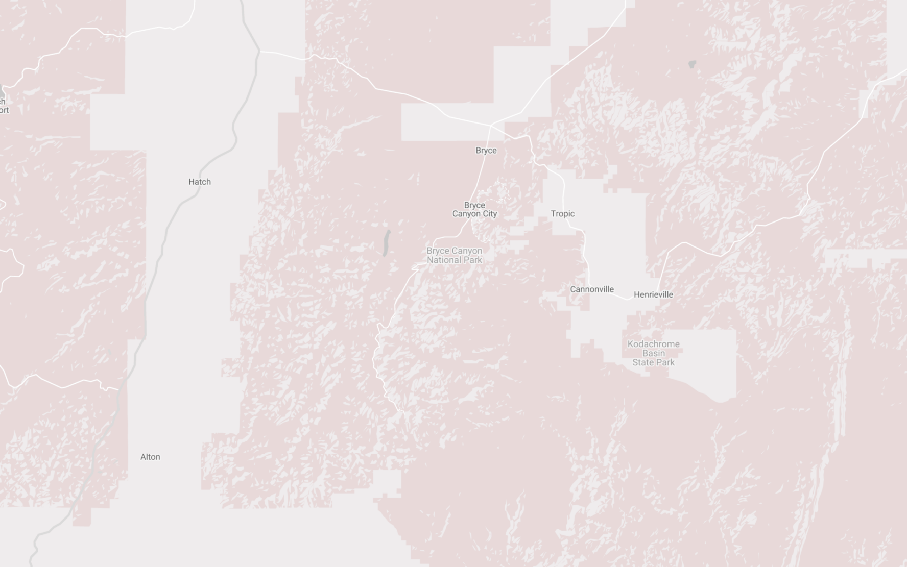 map of bryce canyon national park