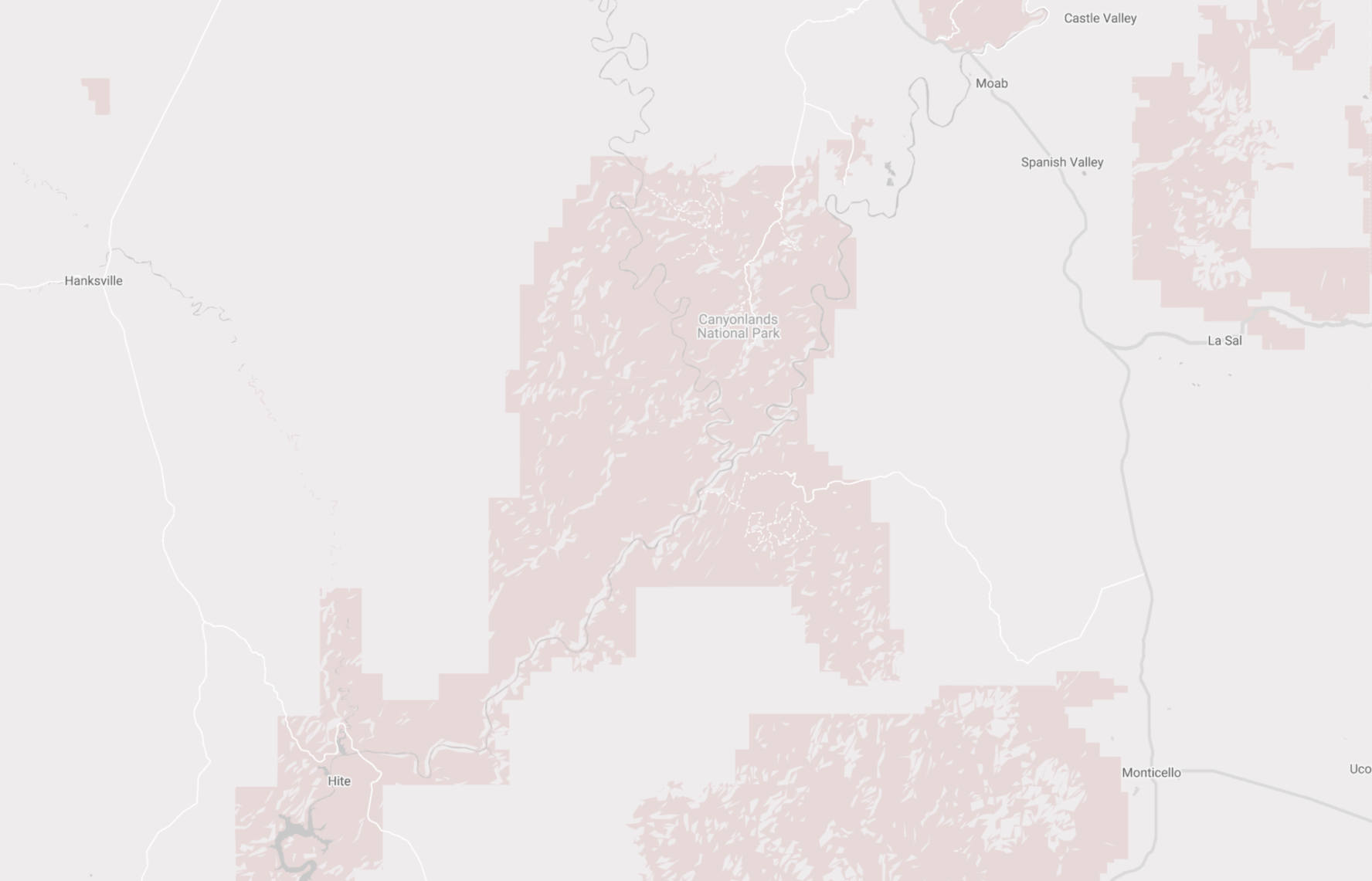 Map of canyonlands national park
