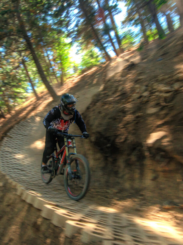Mountain biking snow summit bike park