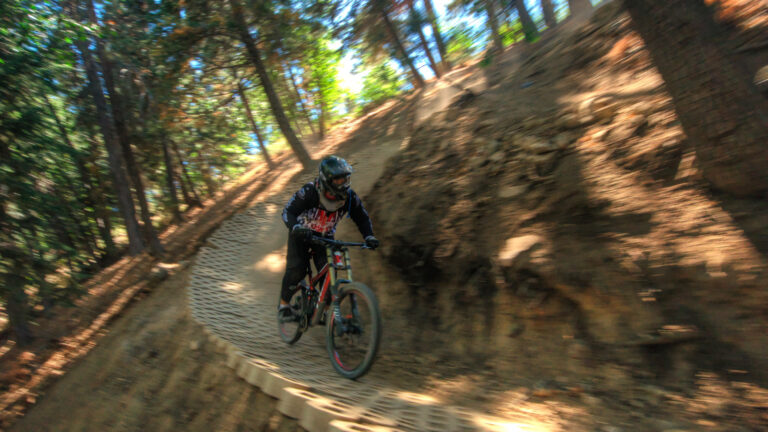Mountain biking snow summit bike park