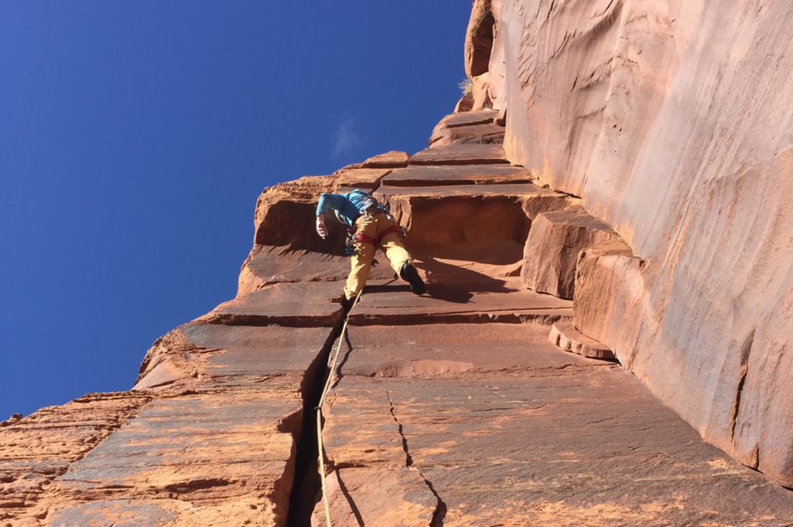 Creek rock climbing