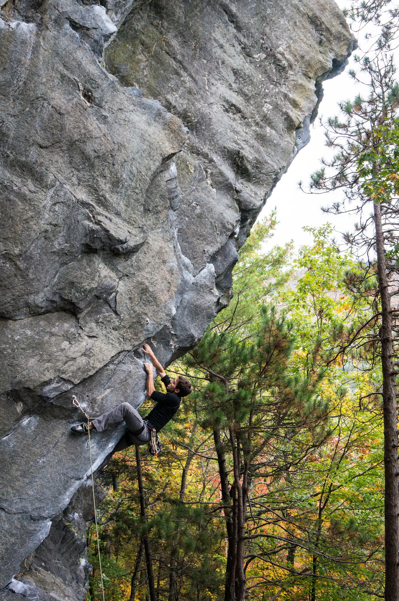 Climbing at rumney