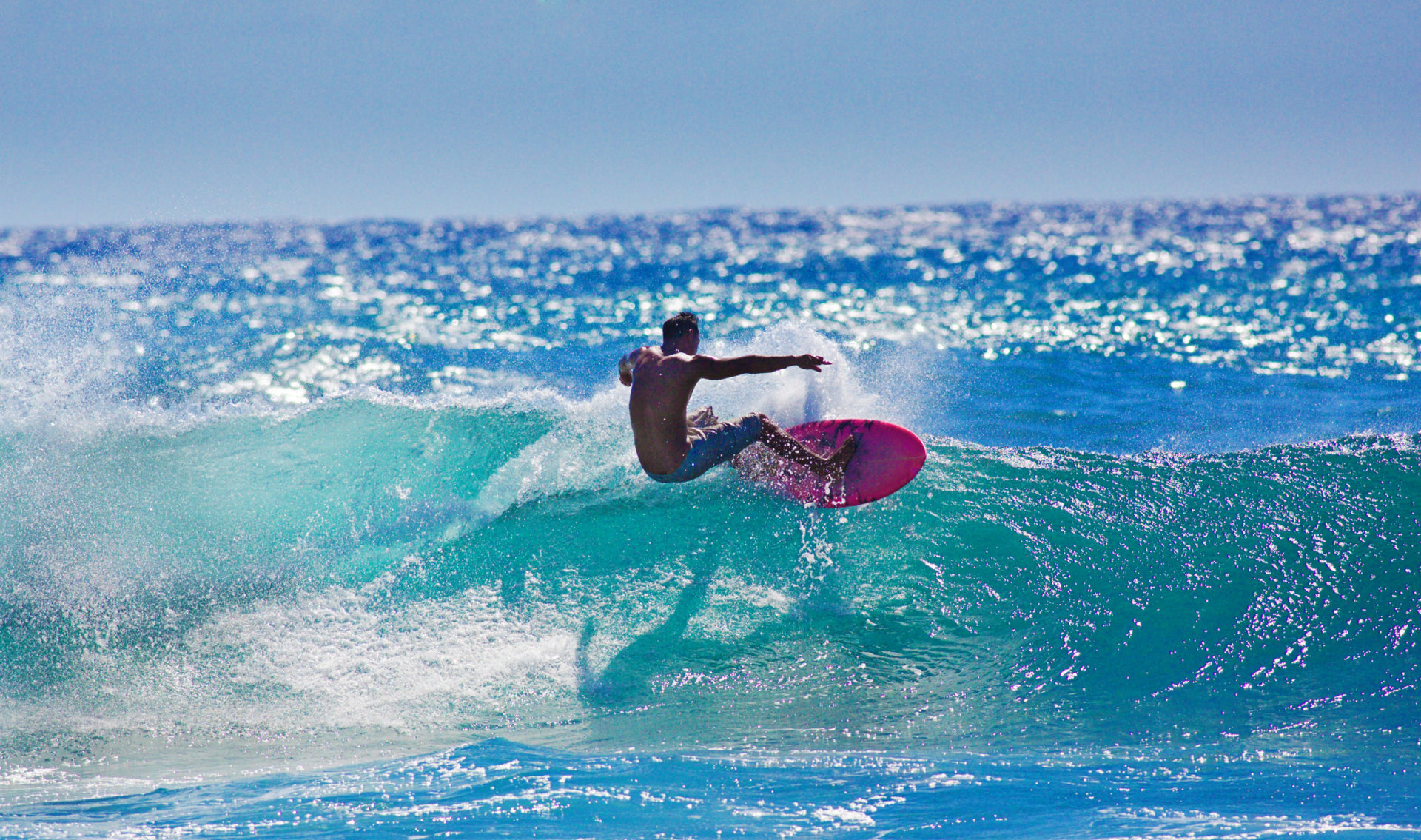 Surfing in Kauai