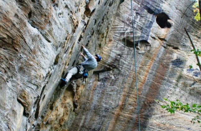 Red River Gorge climbing
