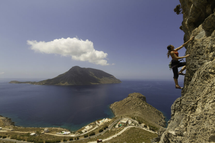 Kalymnos rock climbing