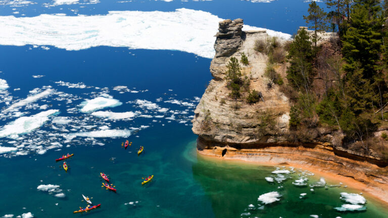 Pictured Rocks kayaking