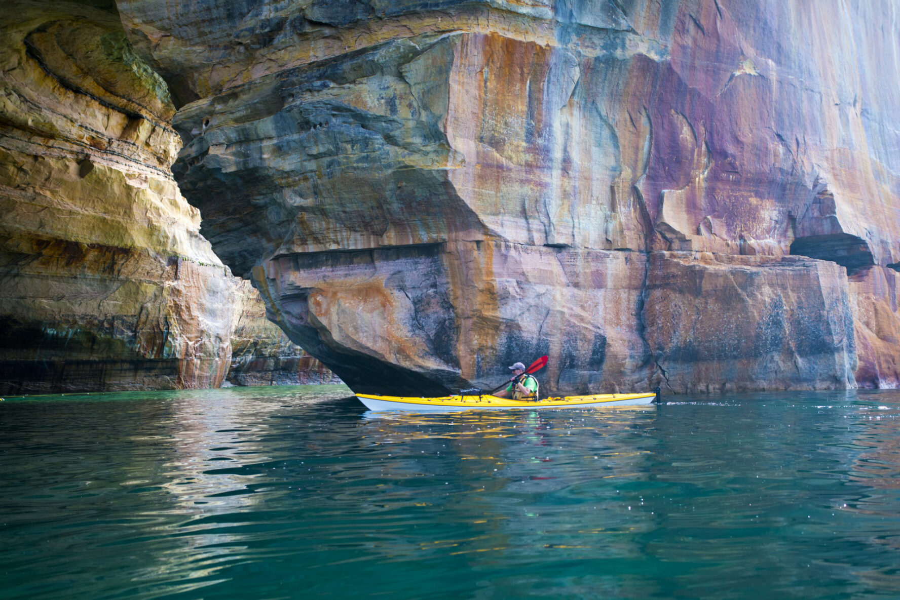 Kayaking at Pictured Rocks