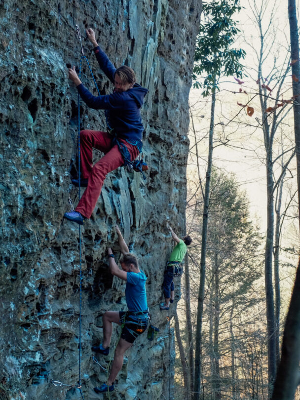 Red River Gorge climbing