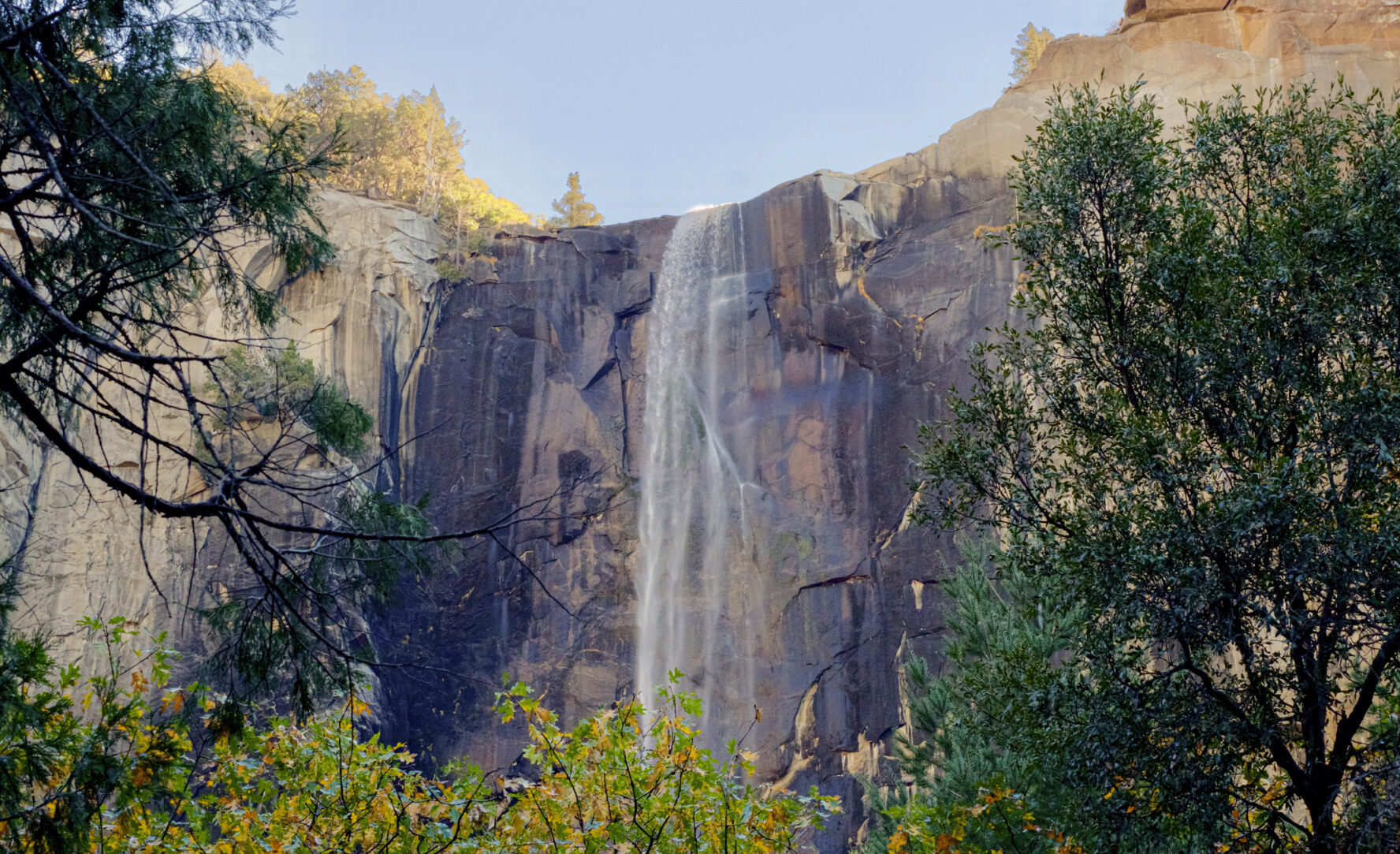 Bridaveil Falls, in Yosemite, in the Fall