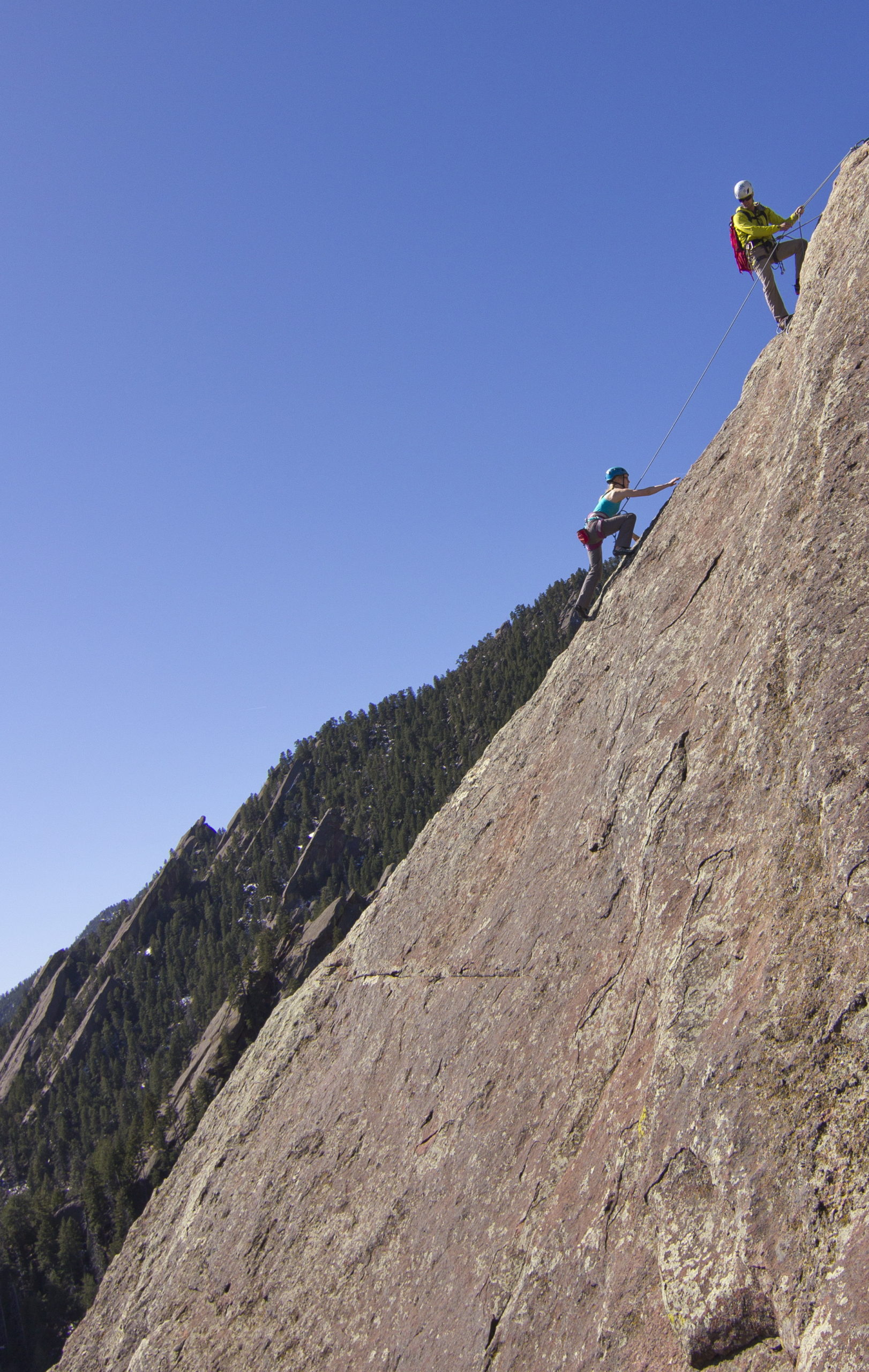 Rock Climbing the Flatirons