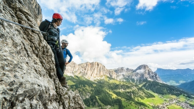 Via Ferrata climbing in the Dolomites